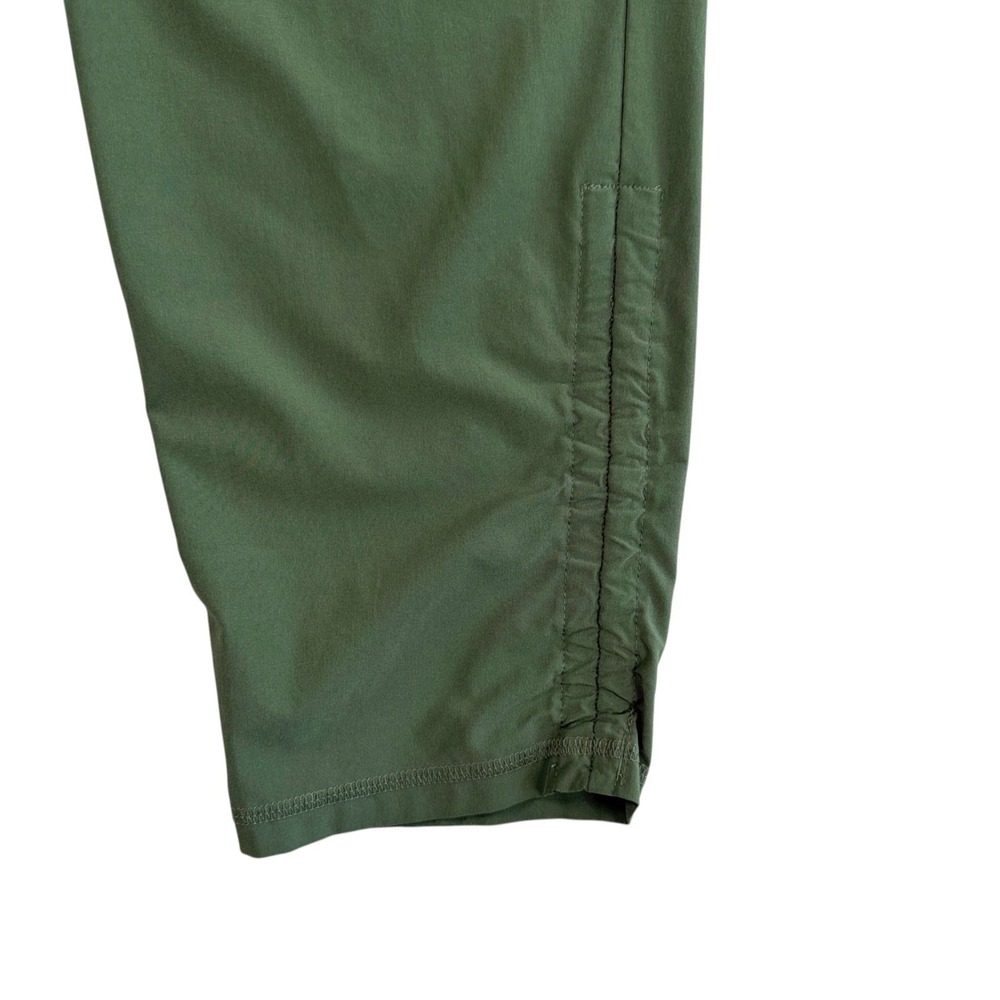 Calia Athletic Pants Sz L Olive Green Ruched Leg Athleisure Minimalist Jogger - Picture 3 of 7